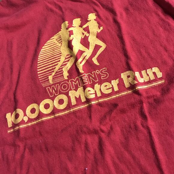 Lansing Community College Womens 10K Meter Run Vintage Tee Shirt EUC Medium - Picture 2 of 5